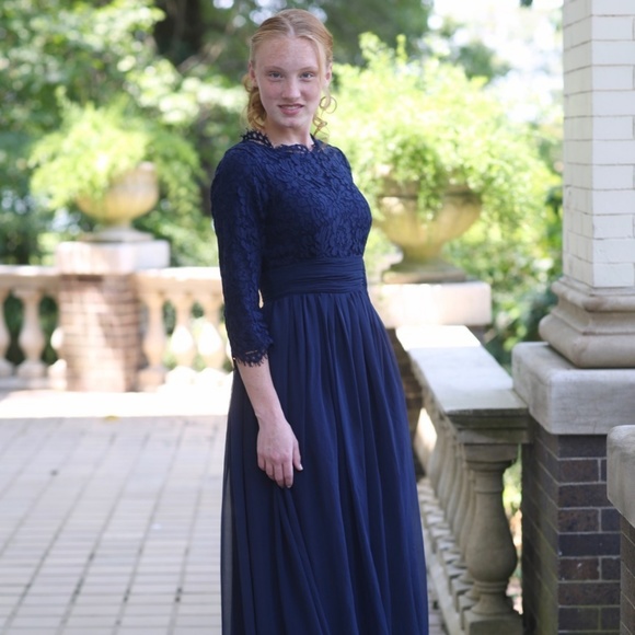 Dainty Jewells Dresses & Skirts - DAINTY JEWELLS English Manor Navy Dress Modest XL